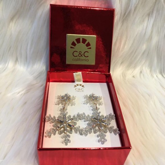 C&C California Jewelry - C&C California Snowflake Statement Earrings